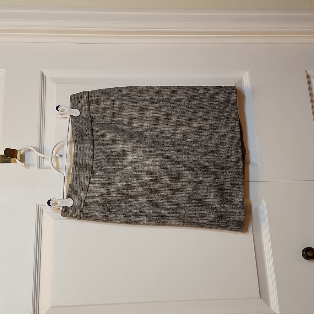Tweed herringbone pencil skirt